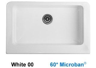 Advantage Primrose Apron Front Single Bowl Undermount Kitchen Sink Finish: White Microban   Farmhouse Sink  