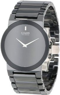 Citizen Unisex AR3055 59E  Eco Drive Black Ceramic Stiletto Blade Watch: Watches