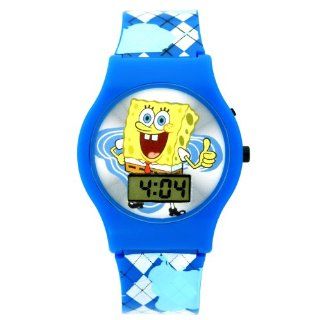 SpongeBob SquarePants Kids' SBP473 Blue and White Watch: Watches