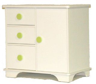 Berg Oslo 3 Drawer and 1 Door Changer White/Lime : Nursery Dressers : Baby