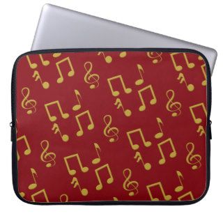 Musical Notes 15 Inch Laptop Sleeve