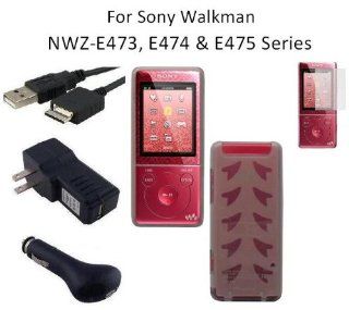 HappyZone Accessories Bundle Kit for Sony Walkman NWZ E473, NWZ E474 and NWZ E475 MP3 Player: Includes (Smoke) Soft Gel TPU Skin Case Cover, LCD Screen Protector, USB Wall Charger, USB Car Charger and 2in1 USB Cable : MP3 Players & Accessories