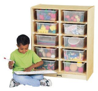 10 Tub Single Tub Storage Unit With Out Tubs   Childrens Storage Furniture