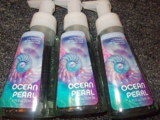 Lot of 3 Bath & Body Works Ocean Pearl Gentle Foaming Anti Bacterial Hand Soap 8.75 Fl Oz Each (Ocean Pearl) : Hand Washes : Beauty