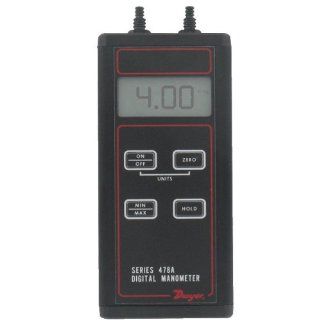 Dwyer Low Cost Differential Pressure Digital Manometer Handheld, 478A 0,  4 0 4" w.c.: Science Lab Anemometers: Industrial & Scientific