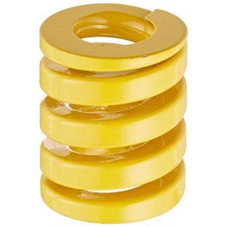 Die Spring, Extra Heavy Duty, Closed & Ground Ends, Yellow, 32" Hole Diameter, 16" Rod Diameter, 38" Free Length, 478.3lbs Spring Rate (Pack of 10) Compression Springs