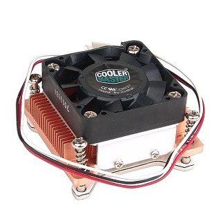 Cooler Master Socket 478 Copper Heat Sink & 1.57" Dual Ball Bearing Fan w/3 Pin Connector up to Pentium M 2.26GHz: Computers & Accessories