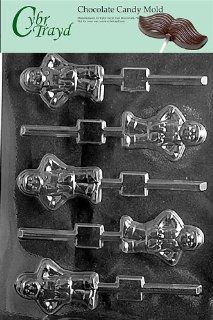 Cybrtrayd K120 Builder Man Lolly Kids Chocolate Candy Mold: Kitchen & Dining