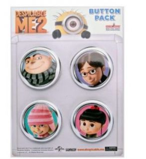 Despicable Me 2 Despicable Me 4 Button Pack: Novelty Buttons And Pins: Clothing