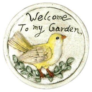 Garden Odyssey POYYH484A Welcome To My Garden Decorative Stepping Stone : Outdoor Decorative Stones : Patio, Lawn & Garden