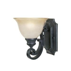 Designers Fountain Monte Carlo 1 Light Natural Iron Wall Sconce HC0368