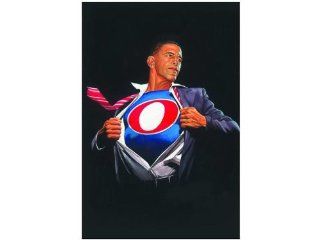 Alex Ross : Time For A Change Barack Obama Print (Obama Man / Superobamaman) Barack Obama Poster/Print (Inauguration Day Edition)  