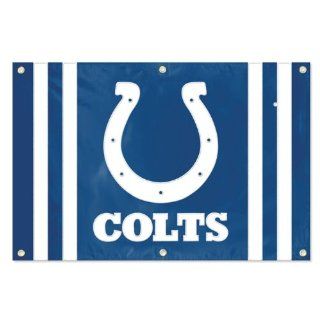 Indianapolis Colts 2x3 Flag Banner Applique Embroidered NFL Football : Sports Fan Wall Banners : Sports & Outdoors