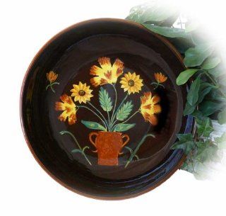 English Sunflower Collection Hand Painted Pasta Salad Serving Bowl: Italian Pasta Serving Bowls: Kitchen & Dining