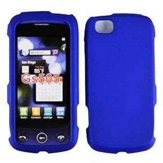 LG GS505 / Sentio Slim Rubberized Protective Snap On Hard Cover Case   Blue: Cell Phones & Accessories