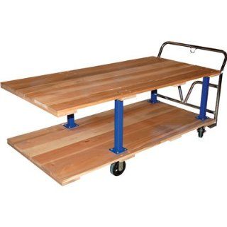 Vestil Double Decker Hardwood Platform Cart   1,600 Lb. Capacity, 72in.L x 36: Home Improvement