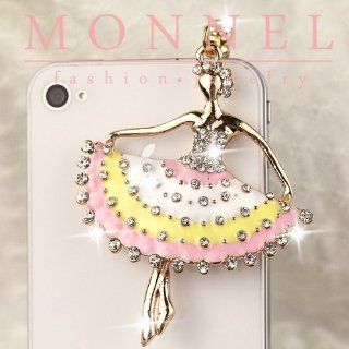 ip491 Cute Ballerina Dancer Anti Dust Plug for iPhone Android 3.5mm Cover Charm: Cell Phones & Accessories