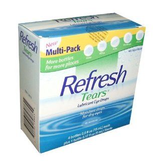 2.17 fl oz. Refresh Tears Lubricant Eye Drops, Moisture Drops for Dry Eyes. 4  .5 fl oz. bottles and 1  .17 fl oz bottle: Health & Personal Care
