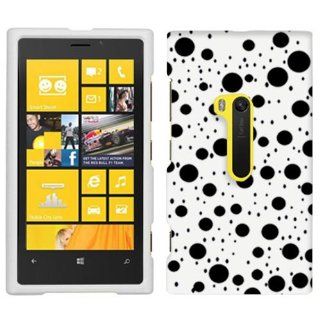 Nokia Lumia 920 Black Dots on White Hard Case Phone Cover: Cell Phones & Accessories