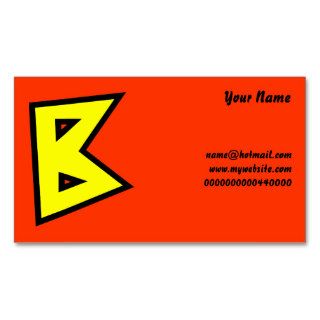 Monogram Letter B, Your Name, Business Card Templates