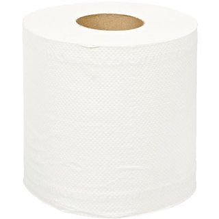 SCA Tork 120932 2 Ply Recycled Fiber Advanced Centerfeed Hand Towel Roll, 492.5' Length x 7.6" Width, White (6 Rolls of 500) Paper Towels
