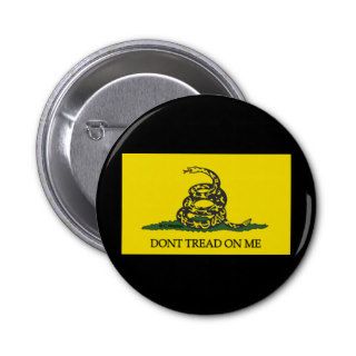 Gadsden Flag Don't Tread On Me Buttons