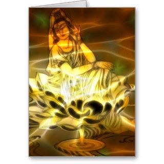 Guan Yin Energy Greeting Card