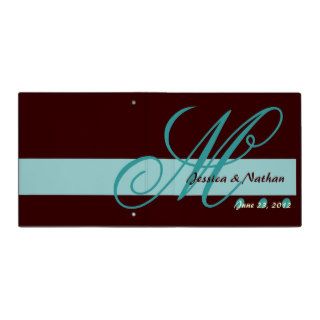 TURQUOISE & CHOCOLATE Wedding Photo Planner Binder