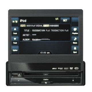 Clarion VZ509 7 Inch Single DIN Multimedia Station with Touch Panel Control and USB Port  Vehicle Dvd Players 