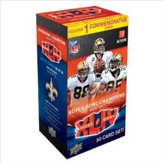 Upper Deck UD10FBSB44NOR NFL 2010 Super Bowl 44 Champions Boxed Collector's Edition Trading Card Set   New Orleans Saints at 's Sports Collectibles Store