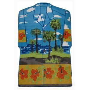 LA Rug Inc. Supreme Hawaiian Shirt Multi Colored 39 in. x 58 in. Area Rug TSC 230 3958