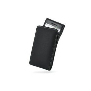 PDair Leather Case for Motorola Droid   Vertical Pouch Type (Black): Electronics
