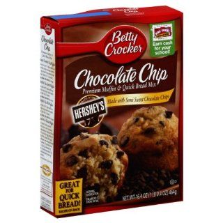 Betty Crocker, Premium Muffin Mix, Chocolate Chip, 16.4oz Box (Pack of 6) : Bread Mixes : Grocery & Gourmet Food