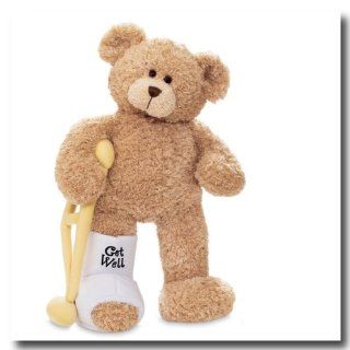 Gund Break A Leg Jr. 8.5 inch Get Well Teddy Bear with a Cast: Toys & Games