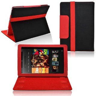 Ionic 2 Tone Designer Leather Case Cover for  Kindle Fire HD 8.9 Kindle Fire HD Tablet (Black Red)[Doesn't fit Kindle Fire HD 7 Inch]: Kindle Store