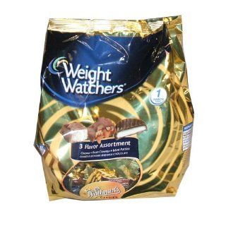 Weight Watchers Three Flavor Assortment Chocolate Low Calorie Whitman's Candy Chocolates 40 Piece Bag : Chocolate Assortments And Samplers : Grocery & Gourmet Food