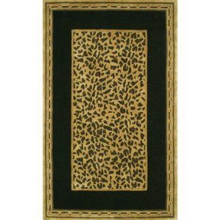African Safari Gold/Black Cheetah Print Rug Rug Size: Runner 2'6" x 8'   Area Rugs