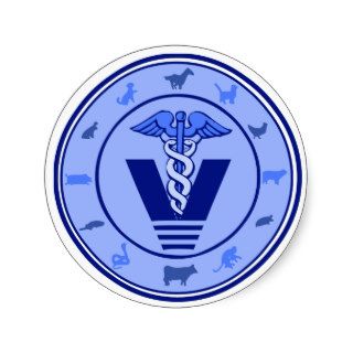 veterinary logo 5 stickers