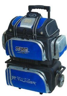Storm Rolling Thunder 4 Ball Roller Blk/Blu/Sil : Roller Bowling Bags : Sports & Outdoors