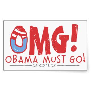 Obama Must Go 2012 Rectangular Sticker