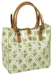 Anna Griffin FG504 Laminated Fabric Tote Bag, Maime Collection, Green and White Arts, Crafts & Sewing