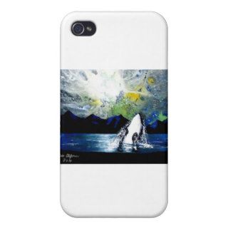 ORCA KILLER WHALE HAVING FUN IN THE SUN COVER FOR iPhone 4