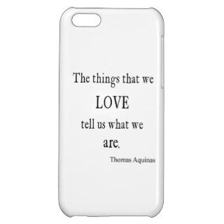 Vintage Aquinas Love Inspirational Quote / Quotes iPhone 5C Case