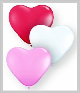 Qualatex Biodegradable 6 Inch Helium Quality Sweatheart Heart Assorted Balloons   MADE IN NORTHA AMERICA   (Package of 100): Toys & Games