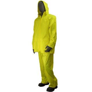 Majestic Glove PVC Coated Rainwear Jacket and Pant: Protective Chemical Splash Apparel: Industrial & Scientific
