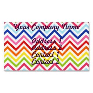 Chevron Rainbow Business Card