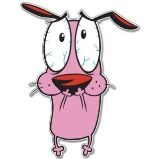 Courage the Cowardly Dog bumper sticker decal 3" x 5": Automotive
