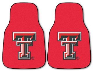 FANMATS NCAA Texas Tech University Red Raiders Nylon Face Carpet Car Mat Automotive