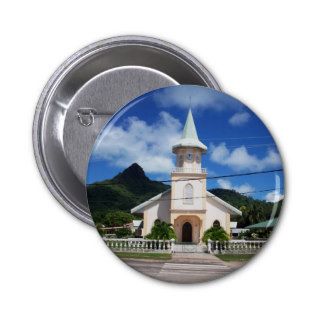 Church in Bora Bora Pinback Button