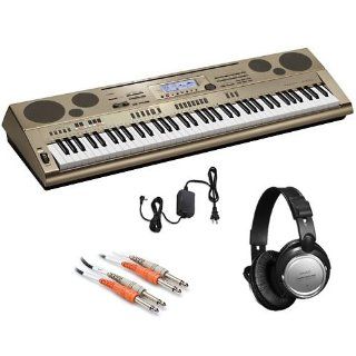 Casio AT 5 Keyboard BONUS PAK w/ Headphones & Instrument Cable: Musical Instruments